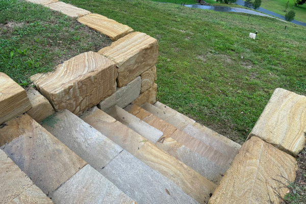 sandstone retaining blocks